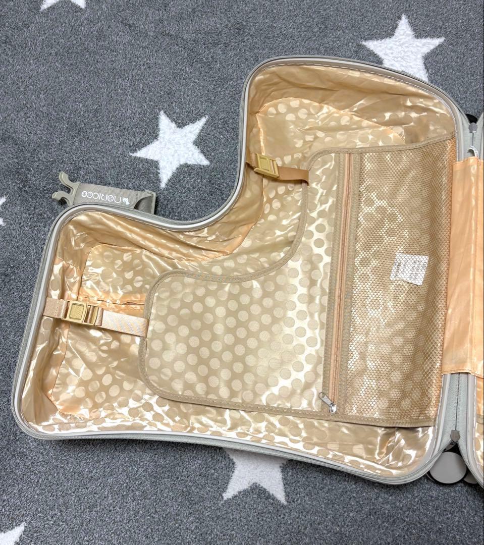 【ノリッコ】プレミアムシートタイプ　キャリーケース　パステルピンク　M