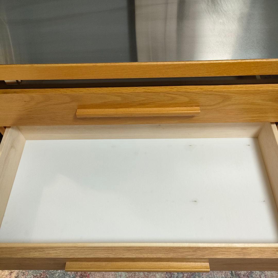 【Yui】大川家具 東馬 ステンレス天板付き キッチンカウンターOCTA