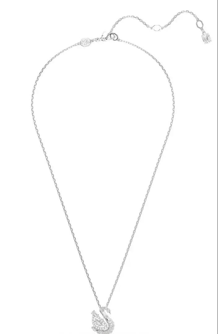 も*も様 スワロフスキー　スワン　ネックレス