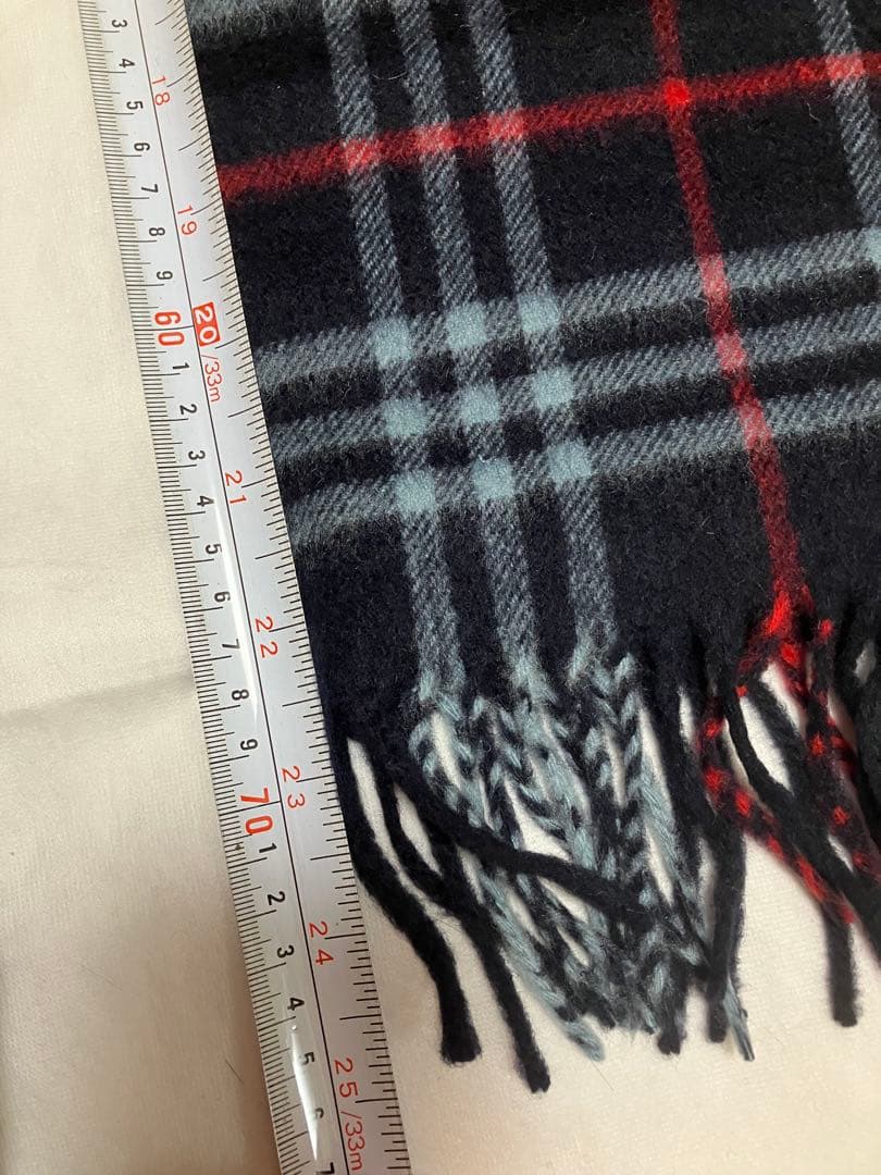 [新品未使用品]Burberrys 100% カシミヤ マフラー チェック柄