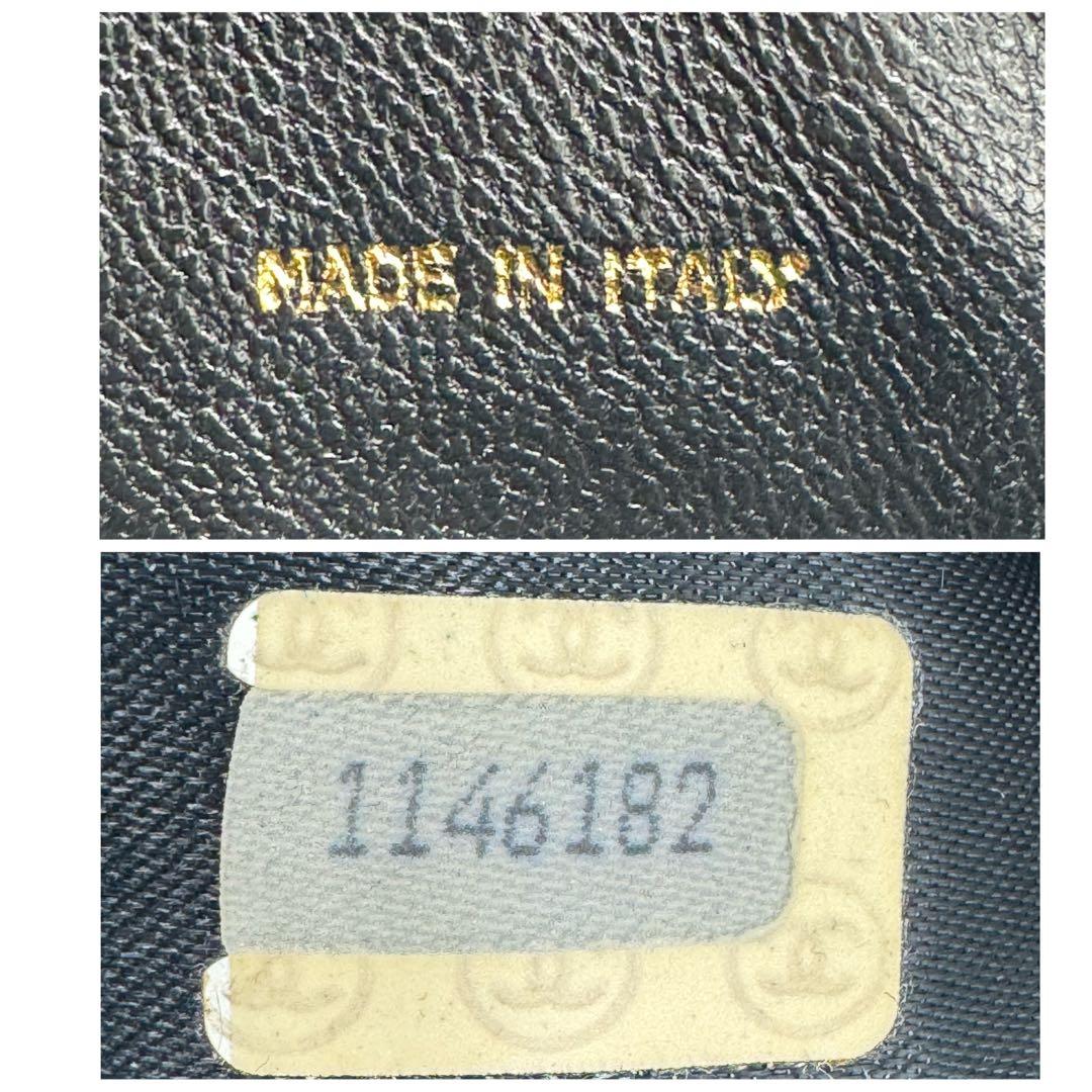 シャネル マトラッセ フリンジ チェーン ラムレザー ショルダーバッグ ブラック