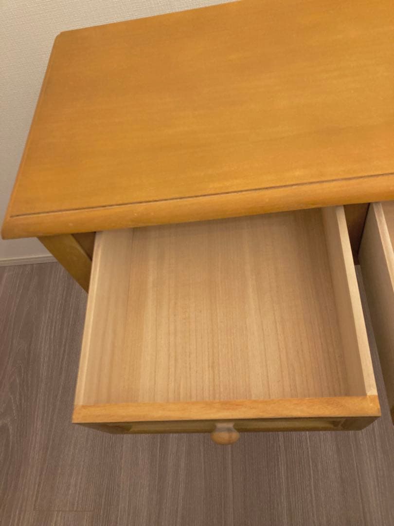 コンソール ナチュラル 木製テーブル 3引き出し付き 軽量 ディスプレイ