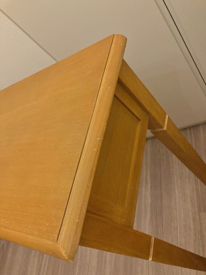 コンソール ナチュラル 木製テーブル 3引き出し付き 軽量 ディスプレイ