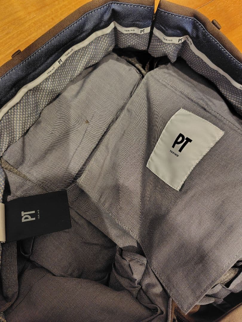PTTORINO EVO FIT ストレッチ ブラウン スラックス 48
