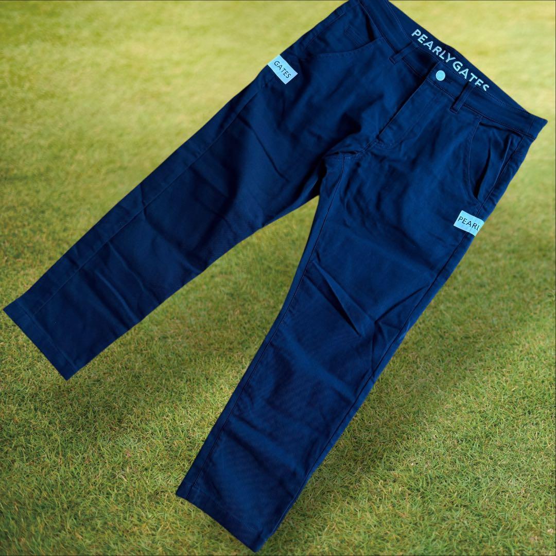 裏起毛　パーリーゲイツ　パンツ　M〜L相当　紺　濃紺　ネイビー　コットン素材　4