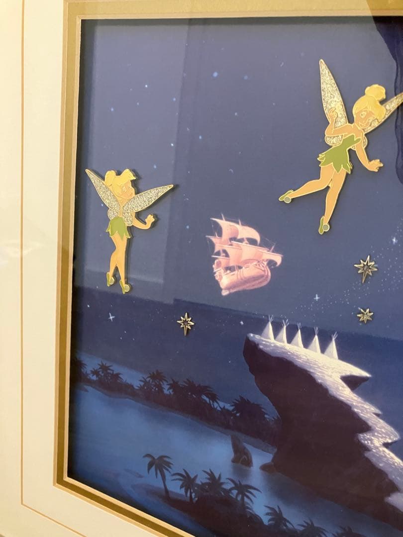 ティンカーベル　ピンバッジ　絵画　額縁
