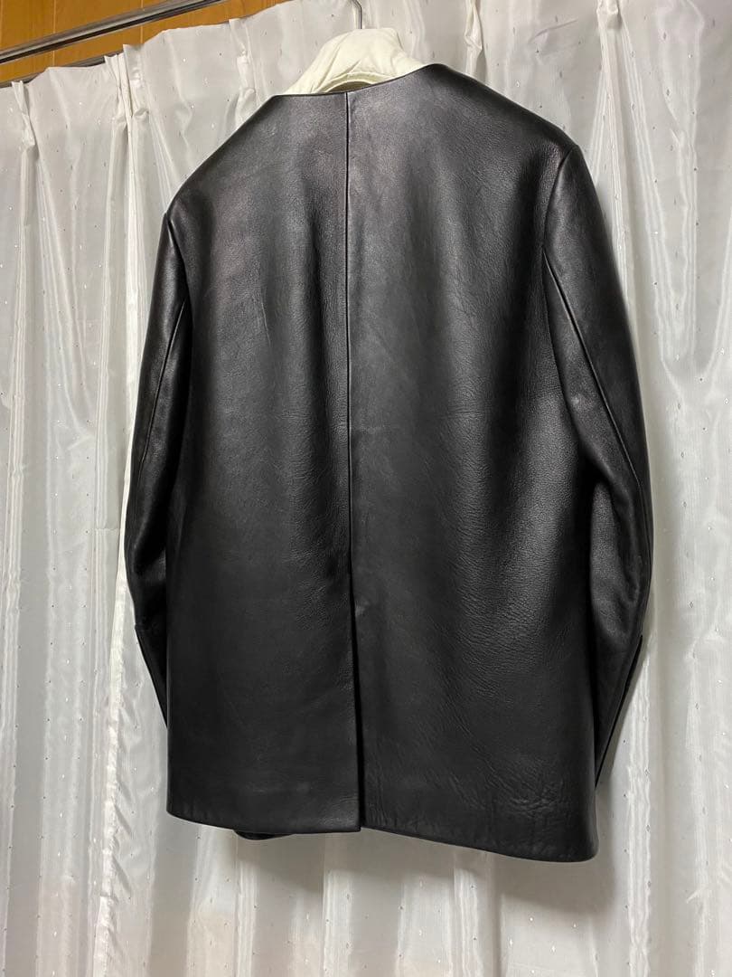 Maison Margiela 17aw レザーノーカラージャケット
