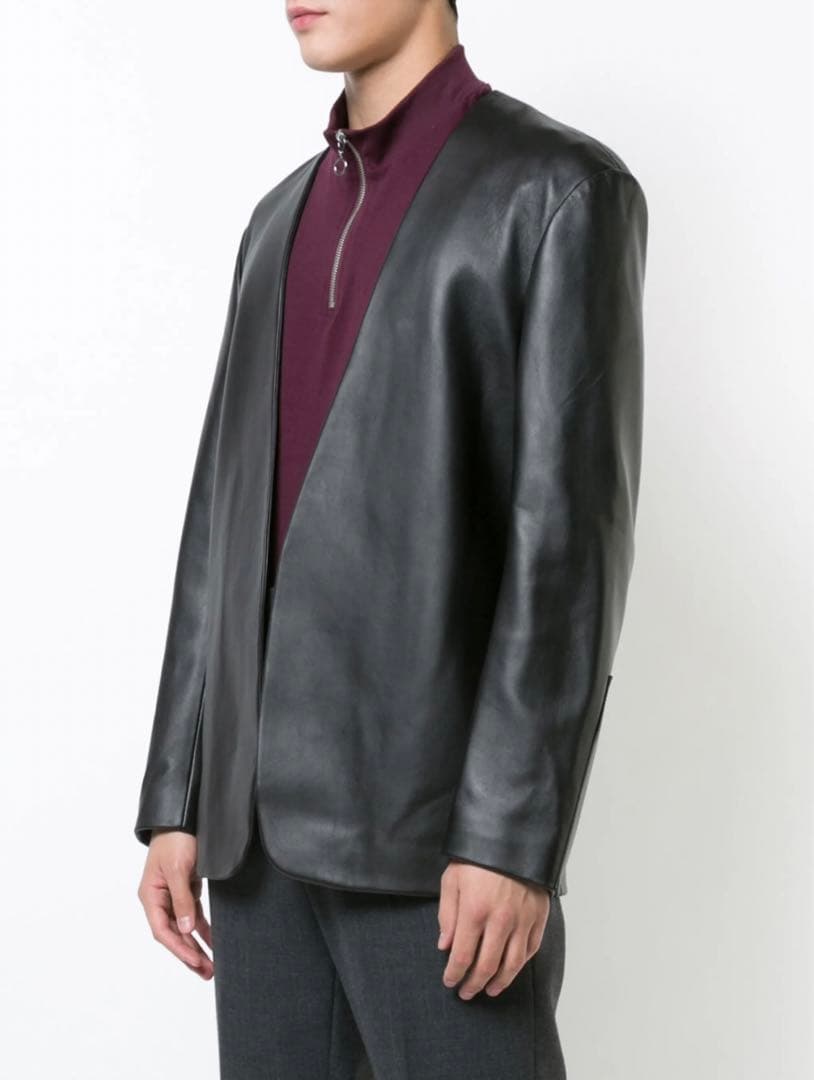 Maison Margiela 17aw レザーノーカラージャケット