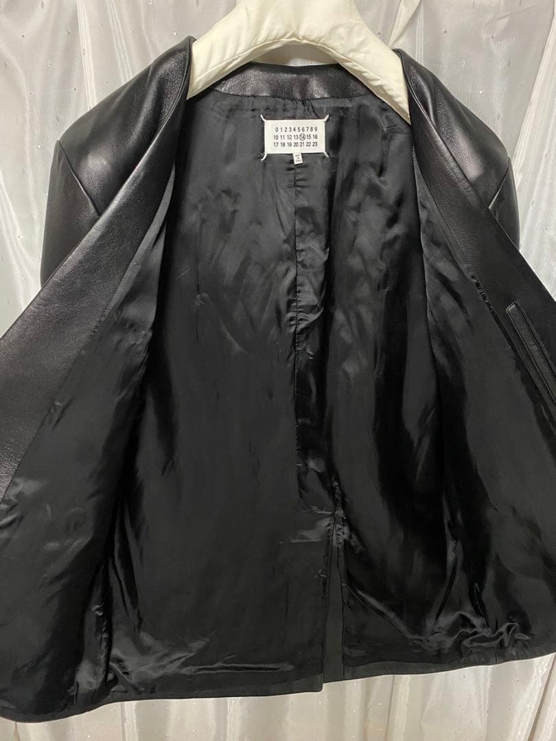 Maison Margiela 17aw レザーノーカラージャケット