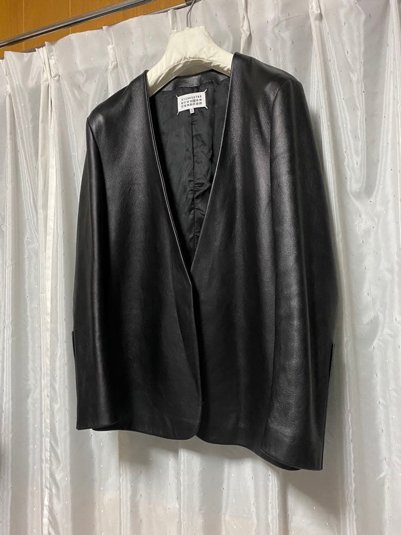 Maison Margiela 17aw レザーノーカラージャケット