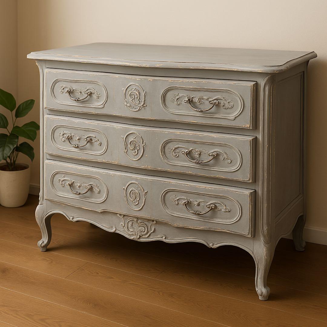 ★★★値下げ限界です..フランスアンティーク猫脚キャビネット シャビー風収納家具