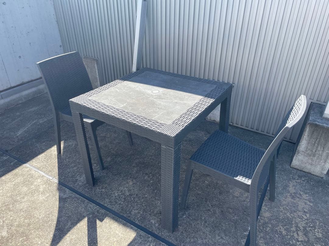 【送料込】areta italy イタリア製　ガーデンテーブル&チェア