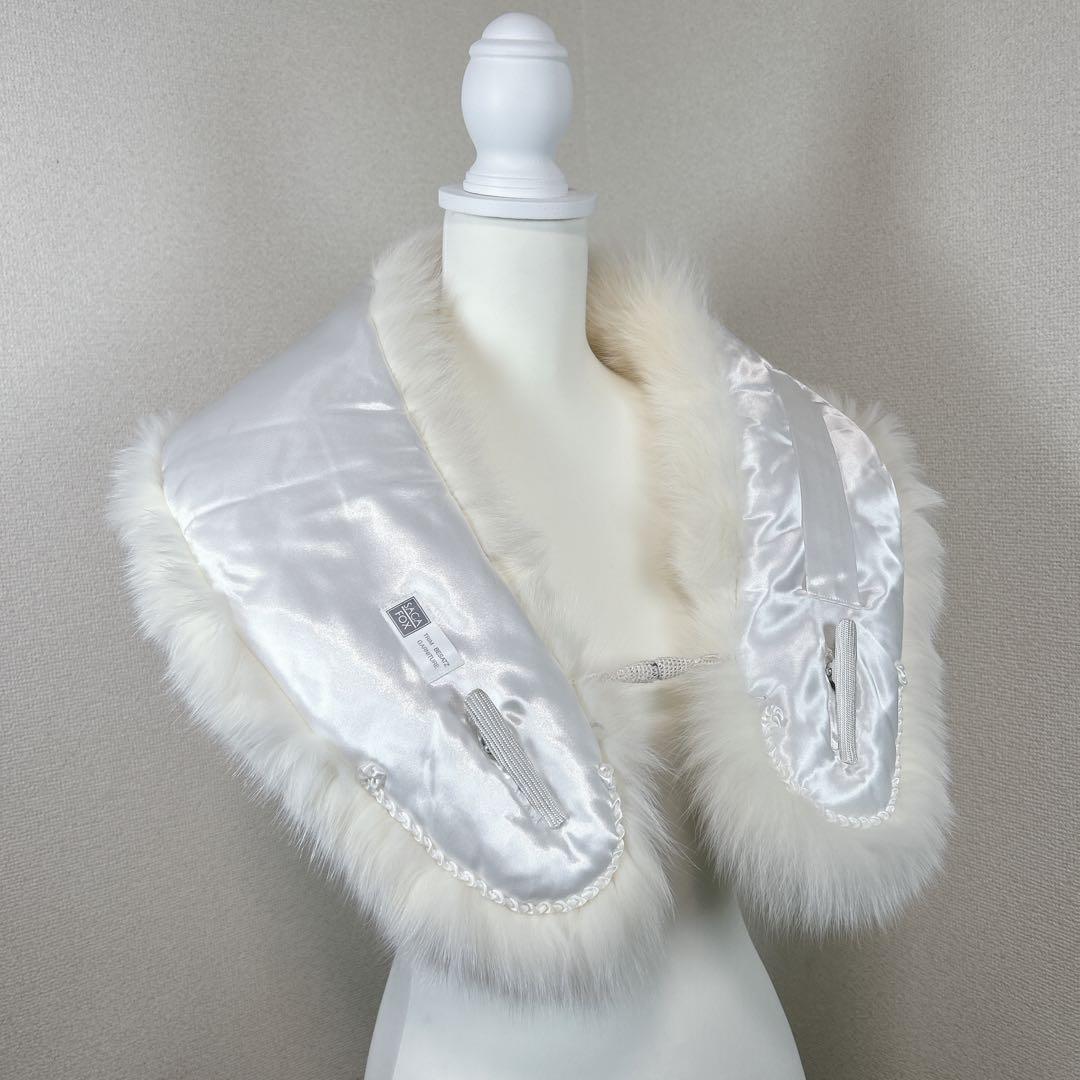 ✨最高級・希少✨　サガフォックス　シャドーフォックス　毛皮　ストール　マフラー