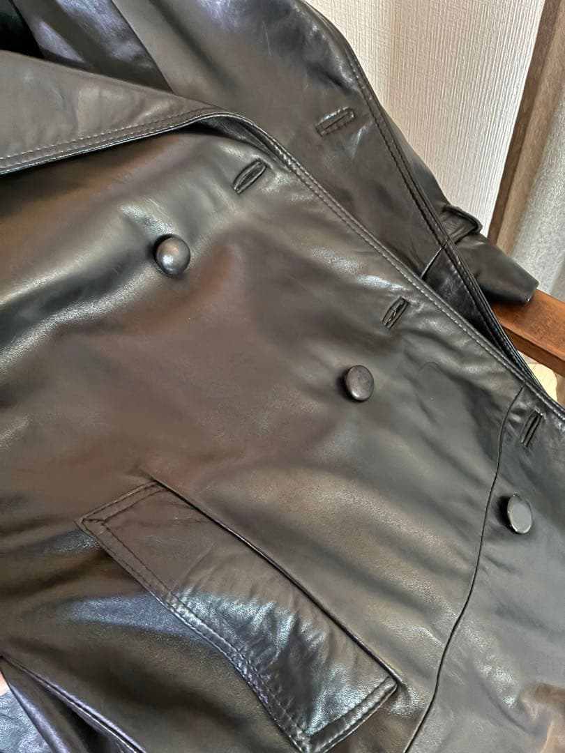 レザー　トレンチコート　本革