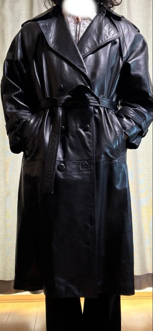レザー　トレンチコート　本革