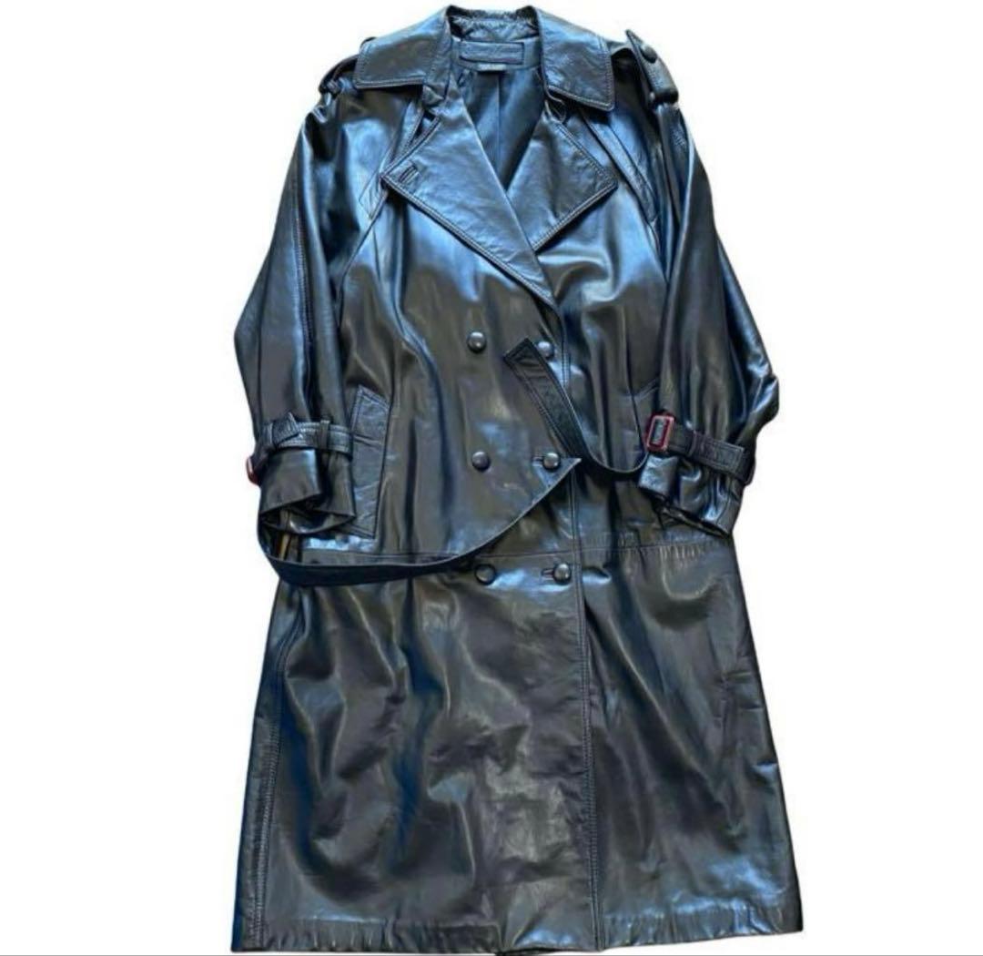 レザー　トレンチコート　本革