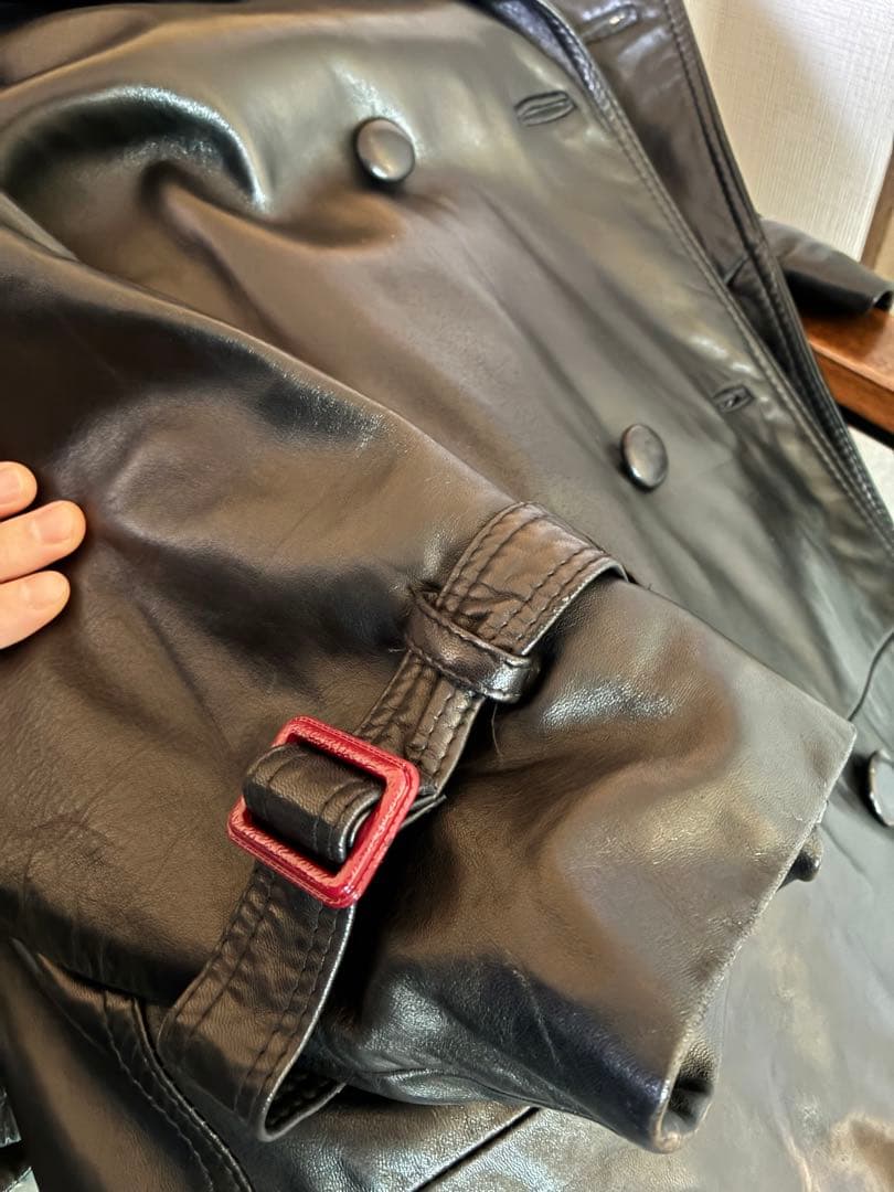 レザー　トレンチコート　本革