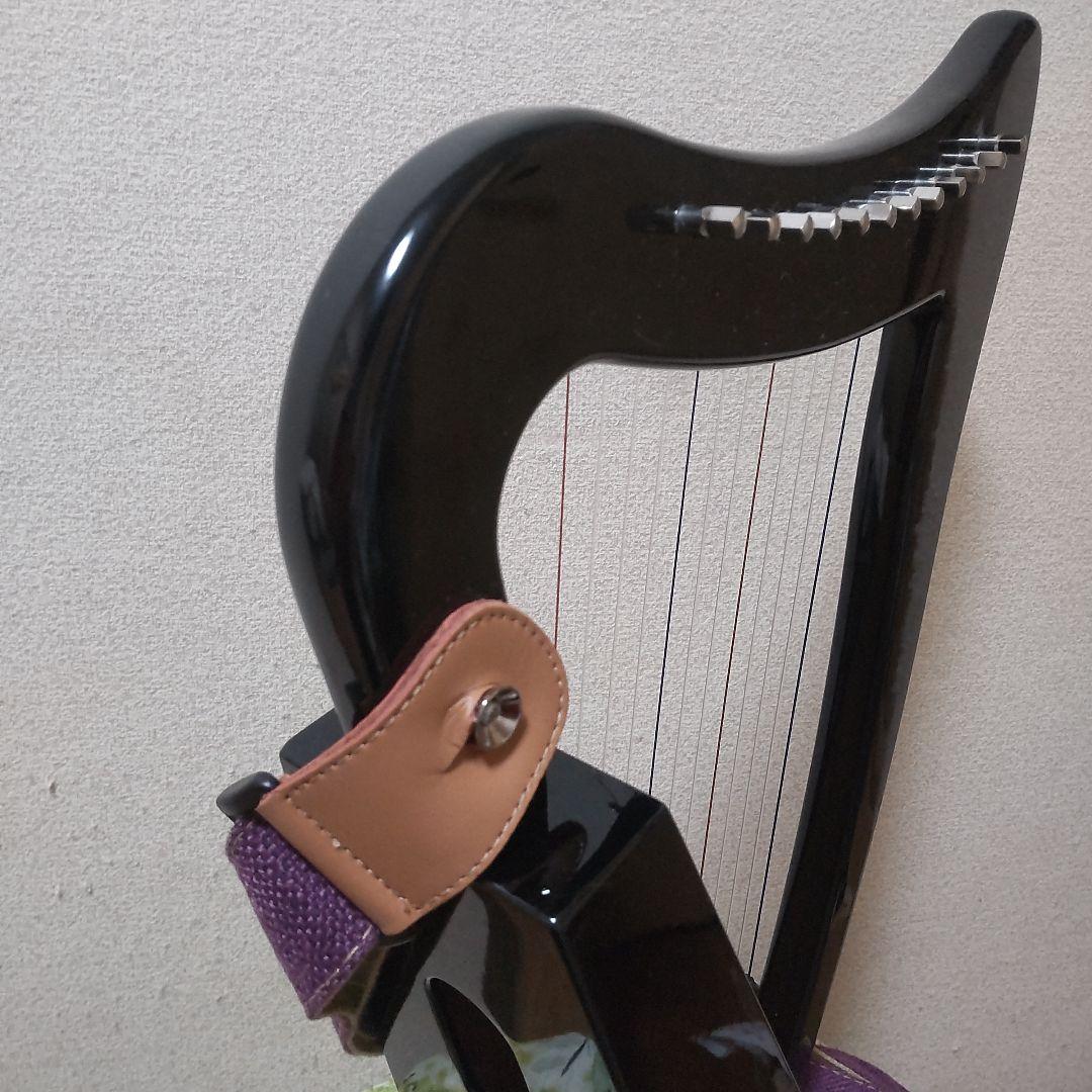 【極美品】「ベイビーハープ12本弦」ストラップ付　初心者〜　趣味　インテリア