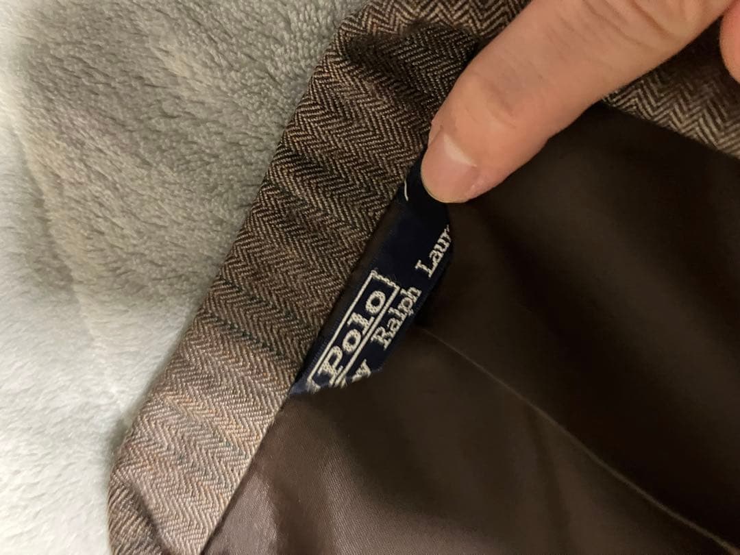 【ポロラルフローレン】ヘリンボーンスリーピーススーツ