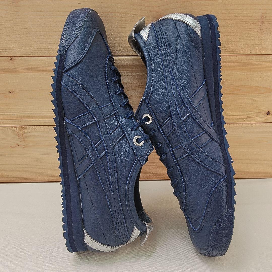 オニツカタイガー メキシコ66 SD ネイビー/シルバー 23cm