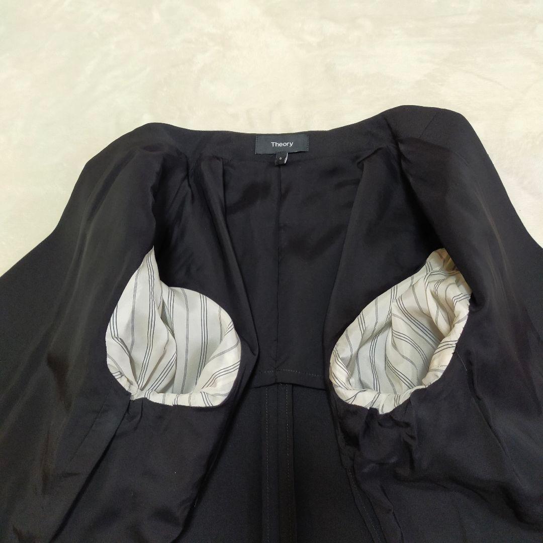 美品　theory　6サイズ　ノーカラースカートスーツ　LANAI