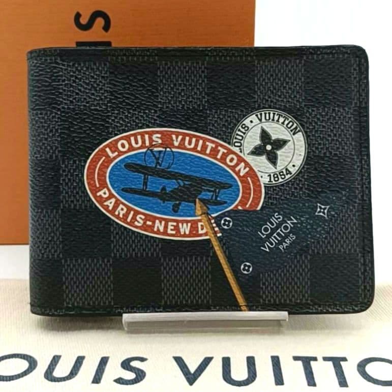 ルイヴィトン　ダミエグラフィット　ポルトフォイユミュルティプル　LVリーグ