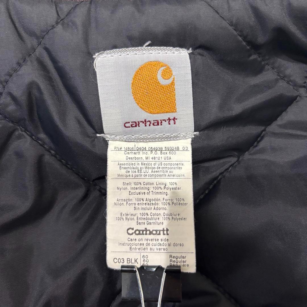 【大きいサイズ】カーハート トラディショナルジャケット 黒