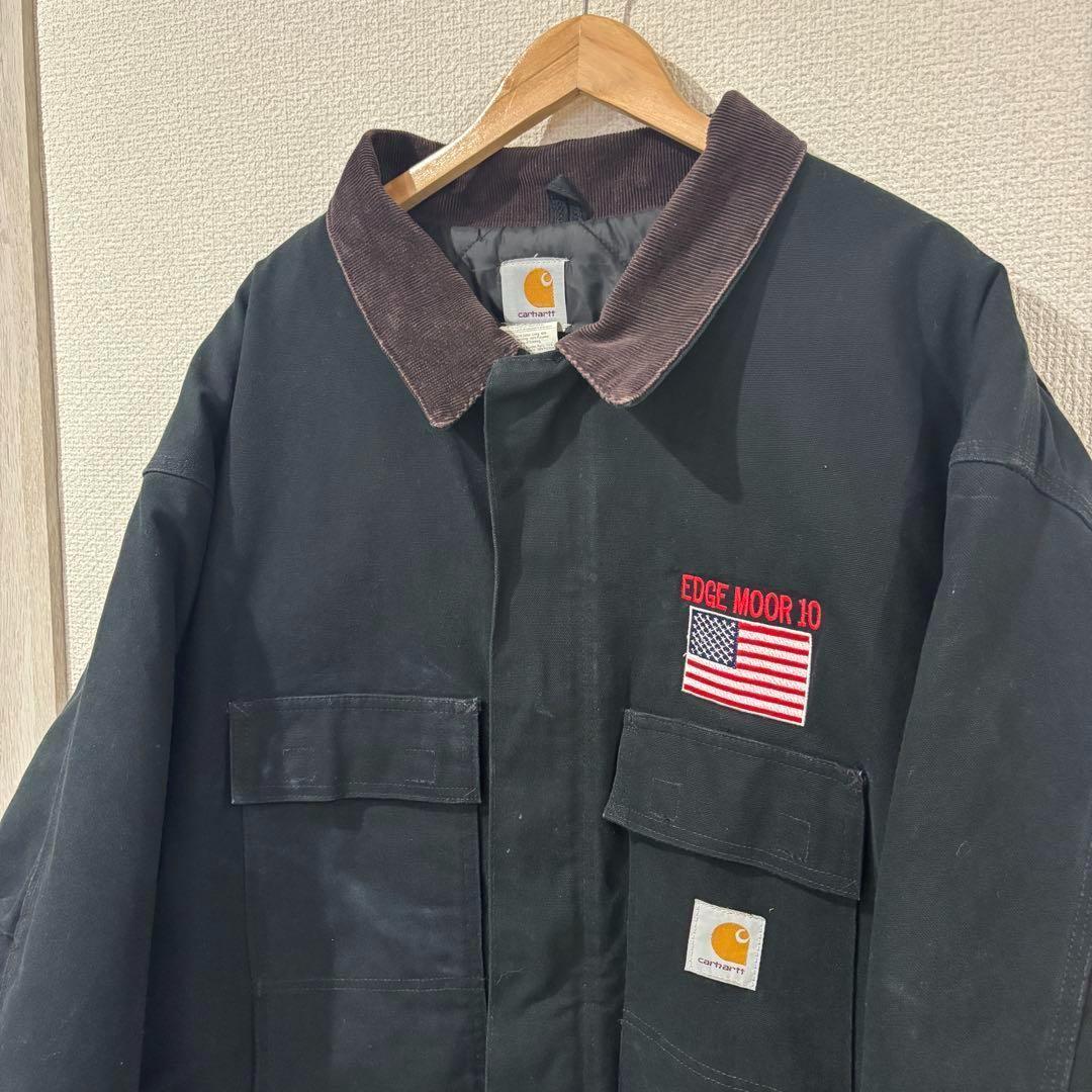 【大きいサイズ】カーハート トラディショナルジャケット 黒