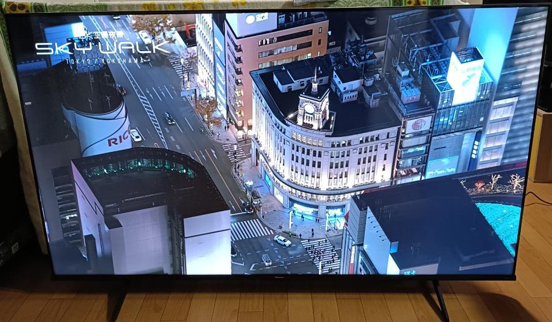 値下げ‼️美品25年製65V型Hisense65A6K多機能リモコン初期フィルム