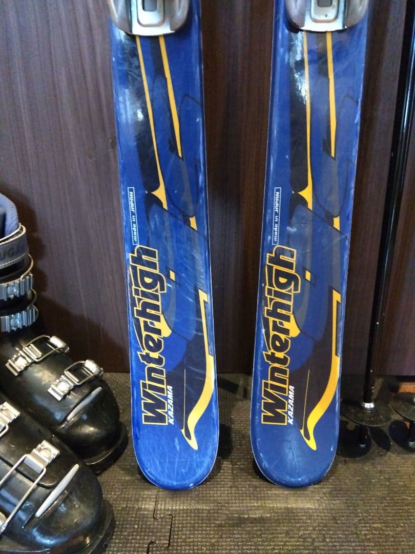 お買い得品‼️KAZAMA/学生・男女兼用/スキーセット/メンテ・WAX済み✔