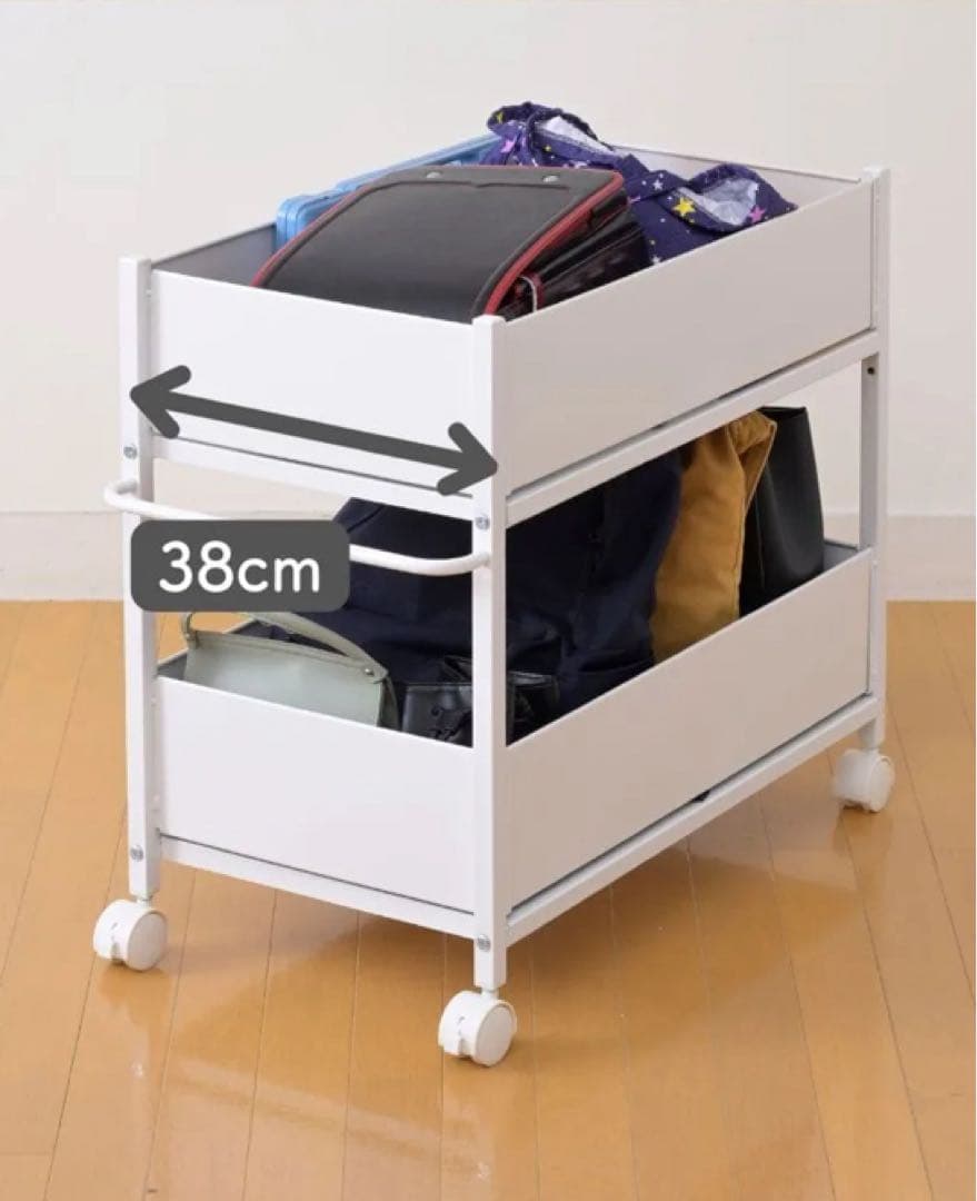 山善 YAMAZEN 頑丈 収納ラック キャスター付き 2個組