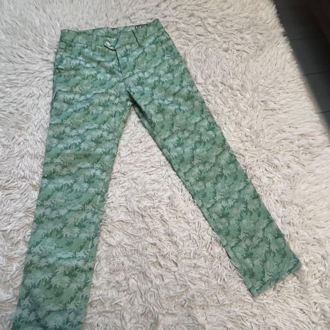 パーリーゲイツ　マスターバニーゴルフ　葉柄ゴルフパンツ レディース