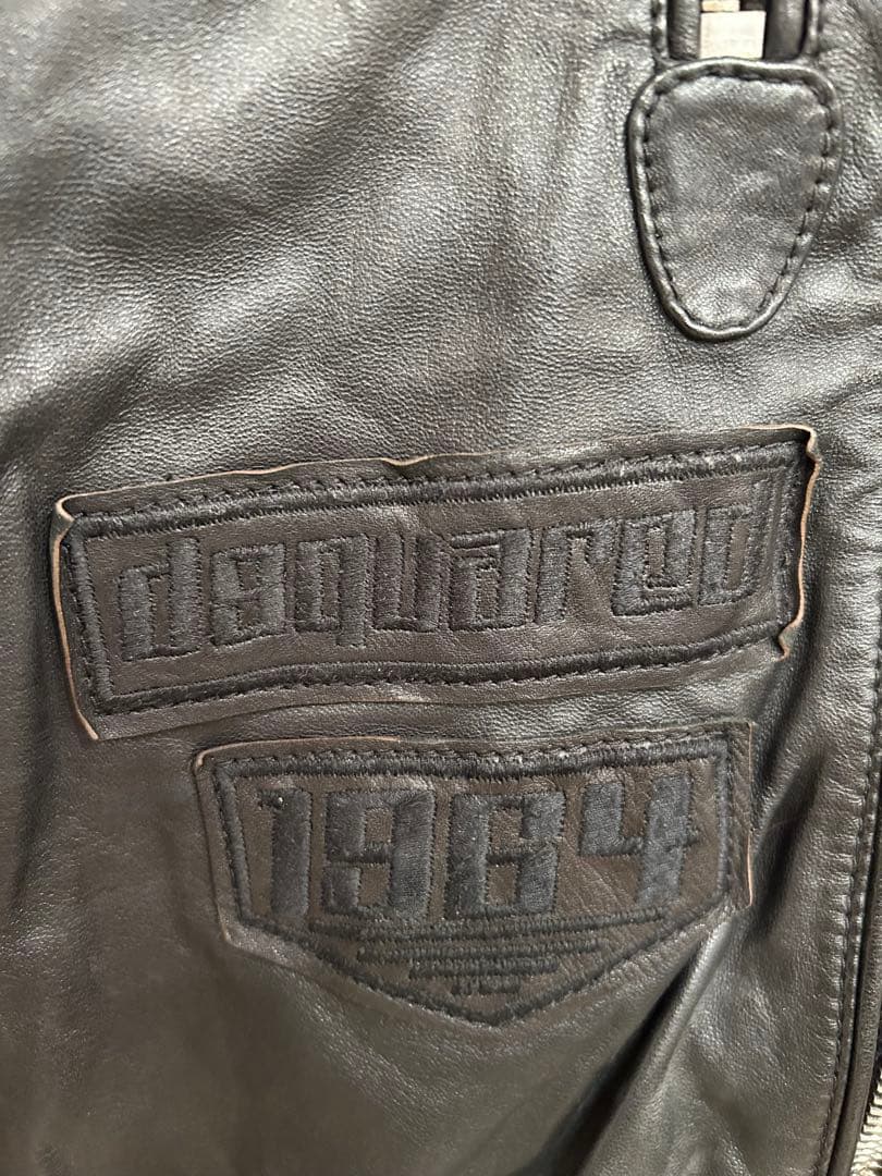 テンさん専用　DSQUARED2 ブラック革ツナギ