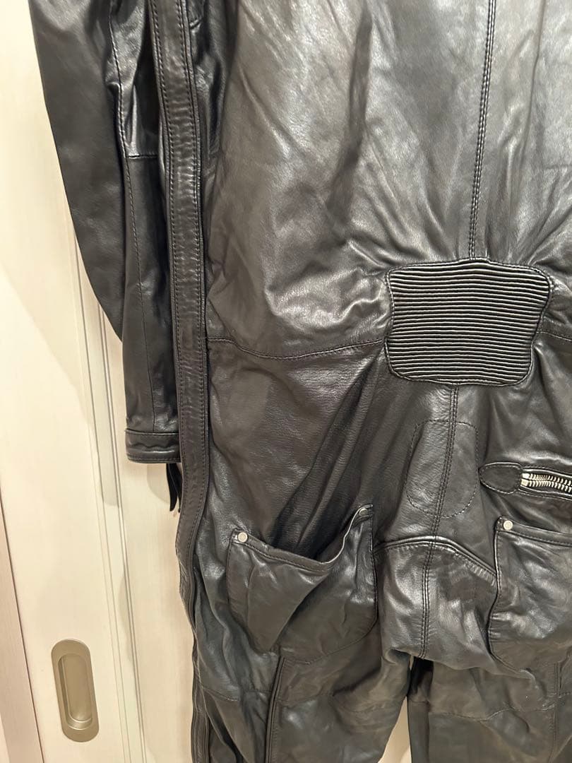 テンさん専用　DSQUARED2 ブラック革ツナギ