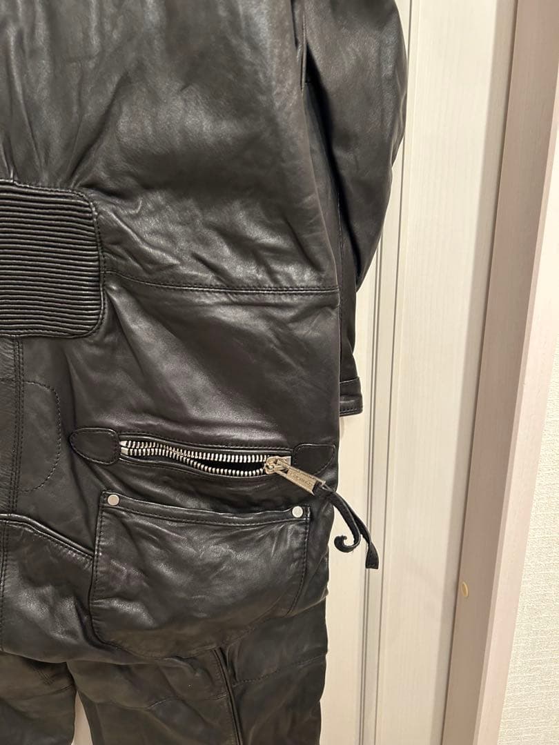 テンさん専用　DSQUARED2 ブラック革ツナギ