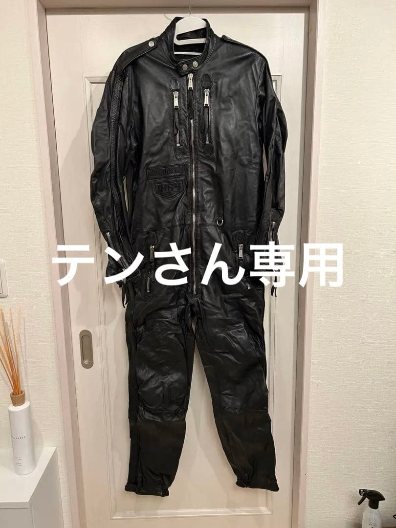 テンさん専用　DSQUARED2 ブラック革ツナギ