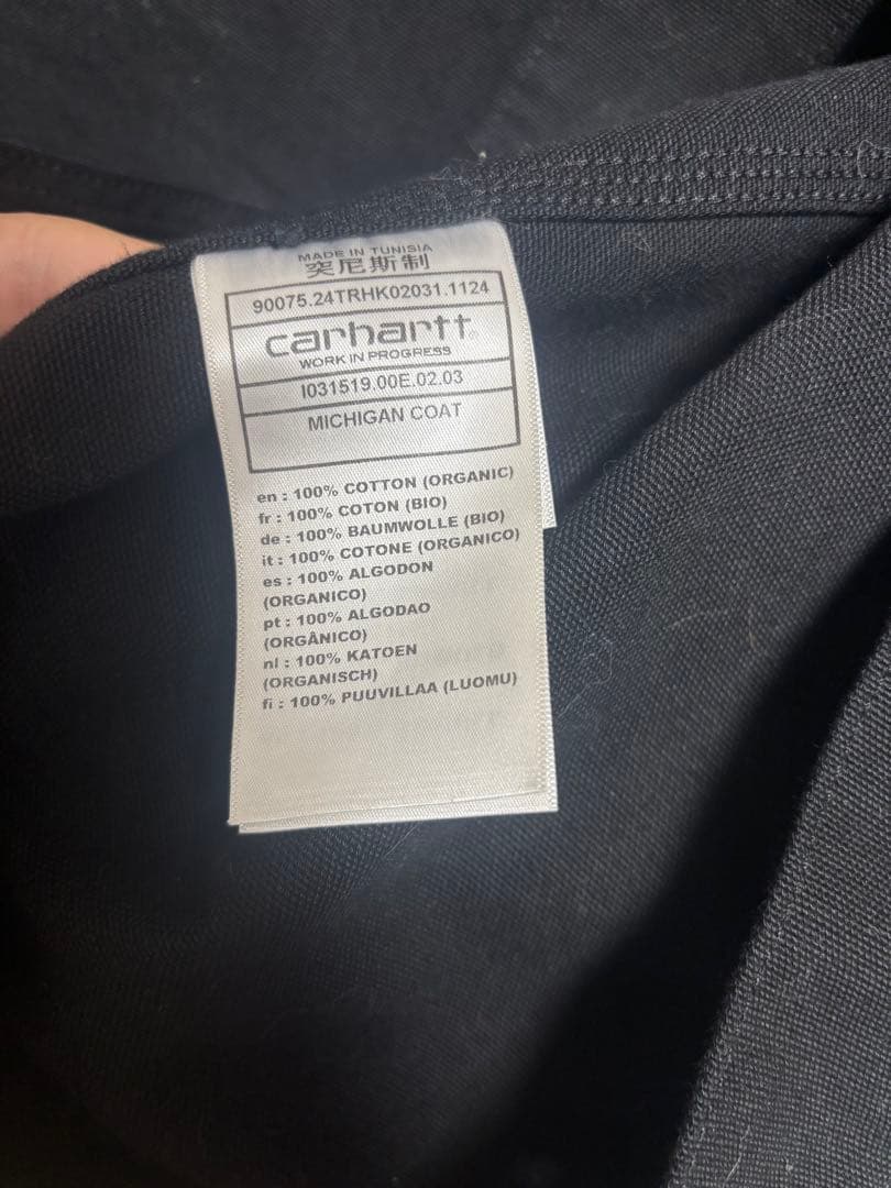 Carhartt ミシガンコートブラック Lサイズ