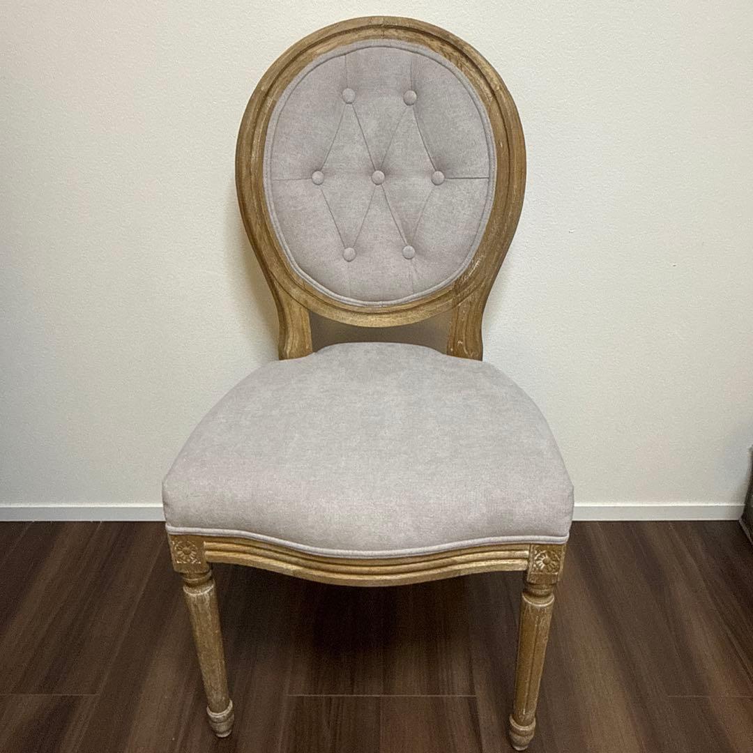 【美品】SarahGrace サラグレース　ダイニングチェアオーバルバック