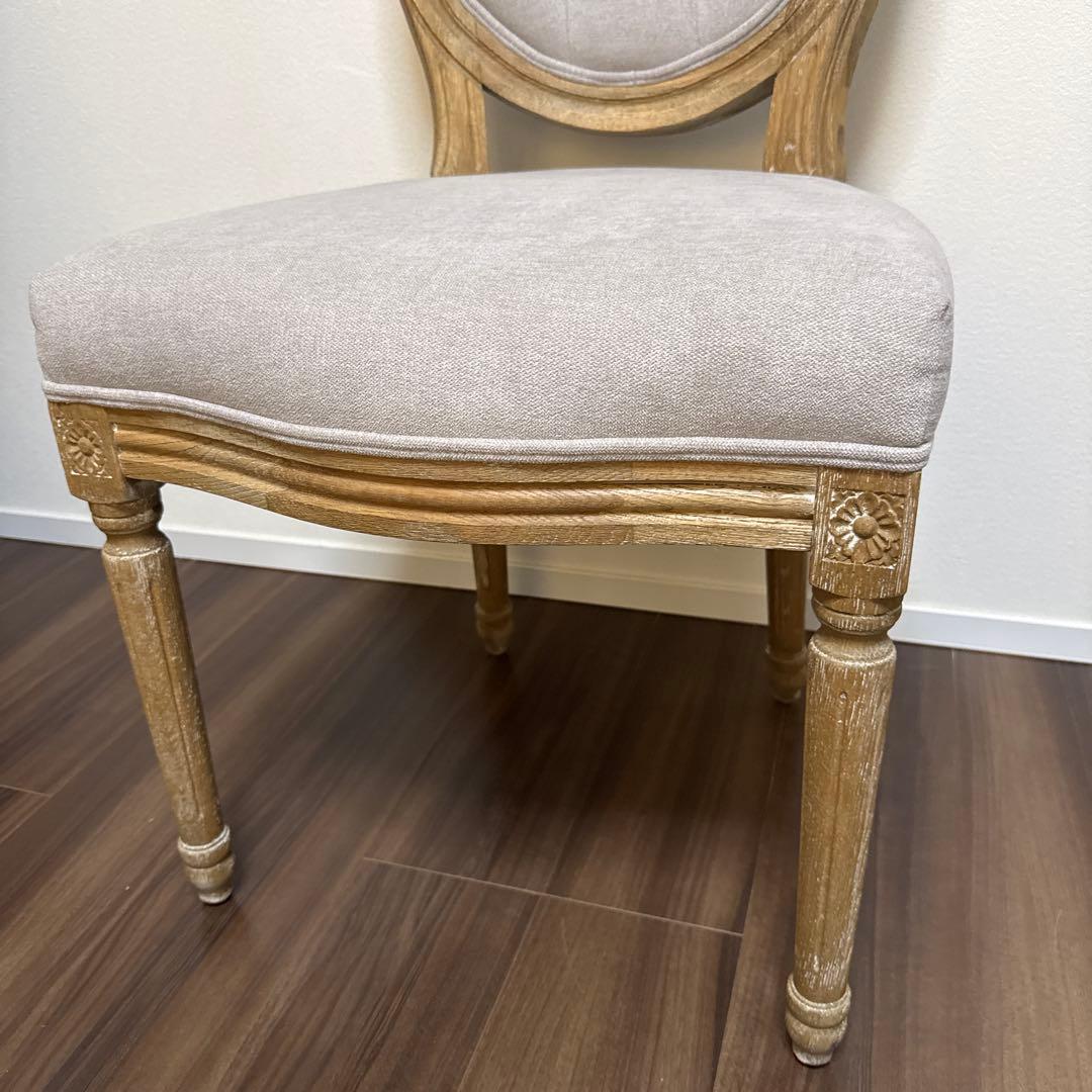 【美品】SarahGrace サラグレース　ダイニングチェアオーバルバック