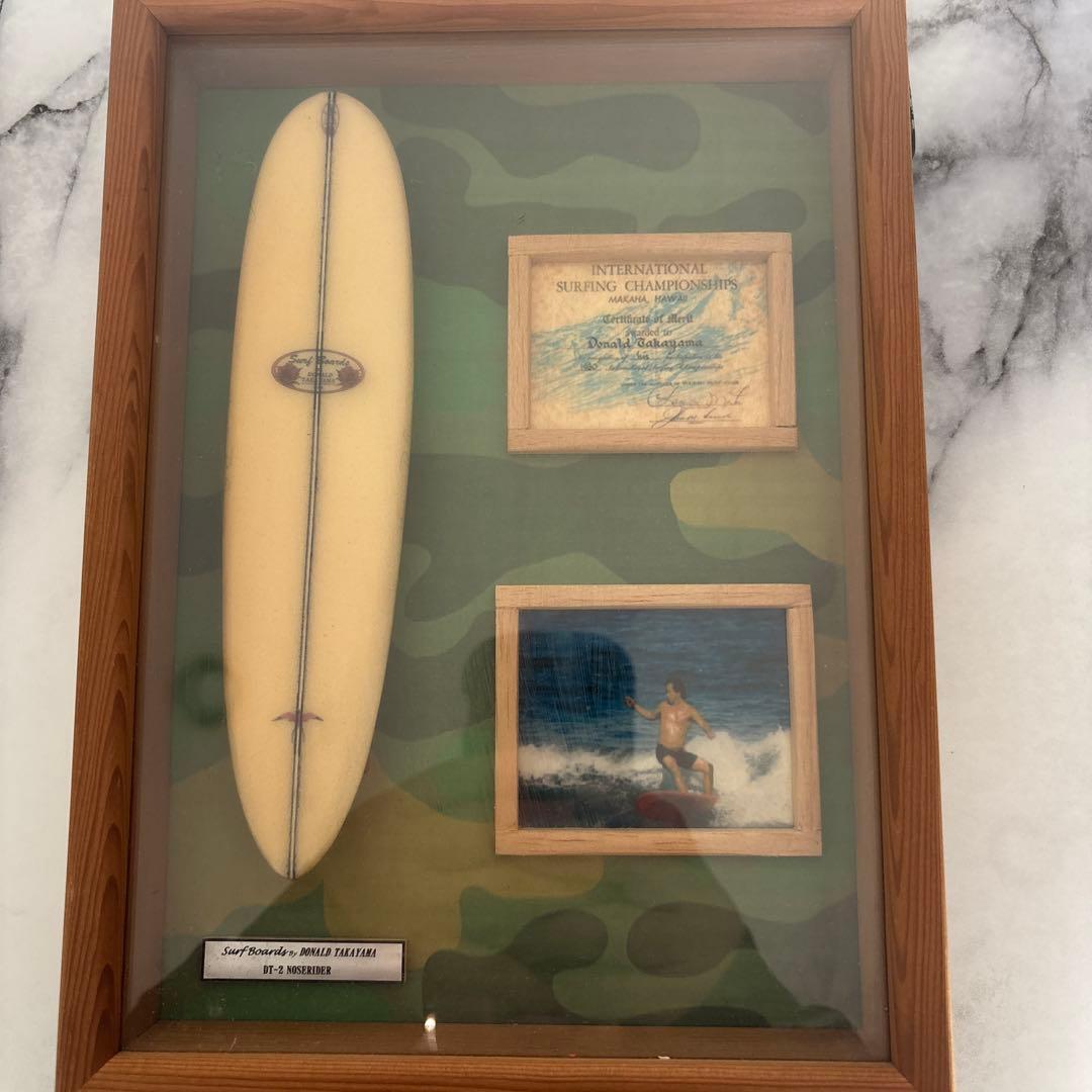 サーフィン　ドナルドタカヤマ額縁