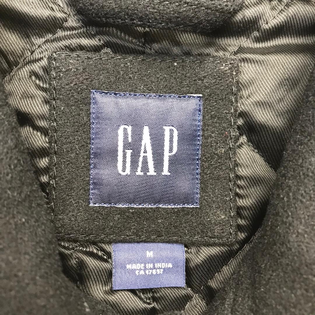OLD GAP 00s ウールコート ナイロン混 中綿入りキルティング裏地 M