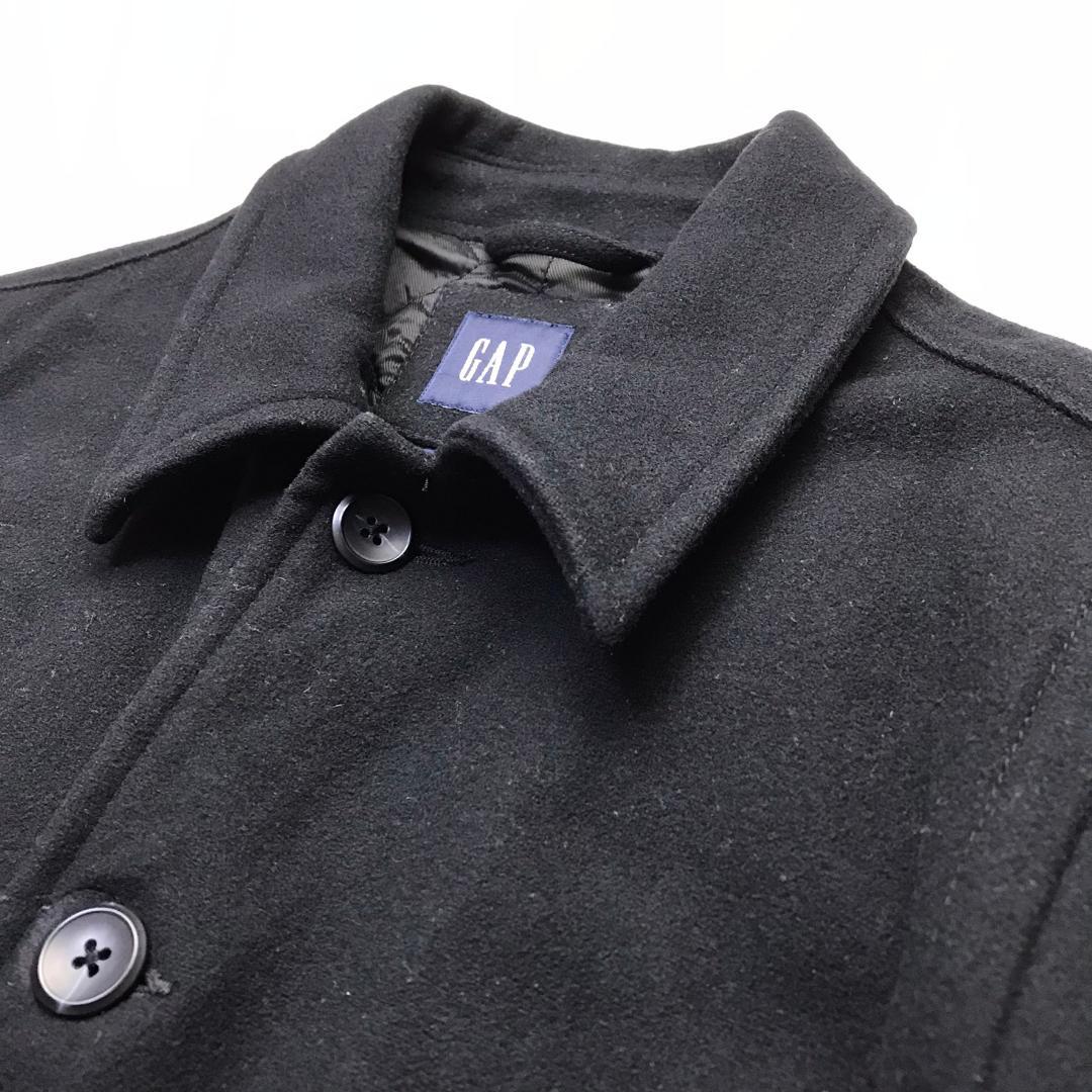 OLD GAP 00s ウールコート ナイロン混 中綿入りキルティング裏地 M