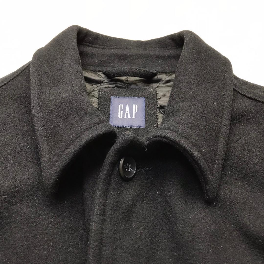 OLD GAP 00s ウールコート ナイロン混 中綿入りキルティング裏地 M