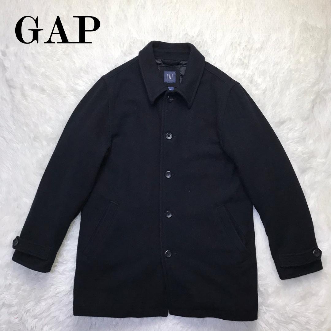 OLD GAP 00s ウールコート ナイロン混 中綿入りキルティング裏地 M