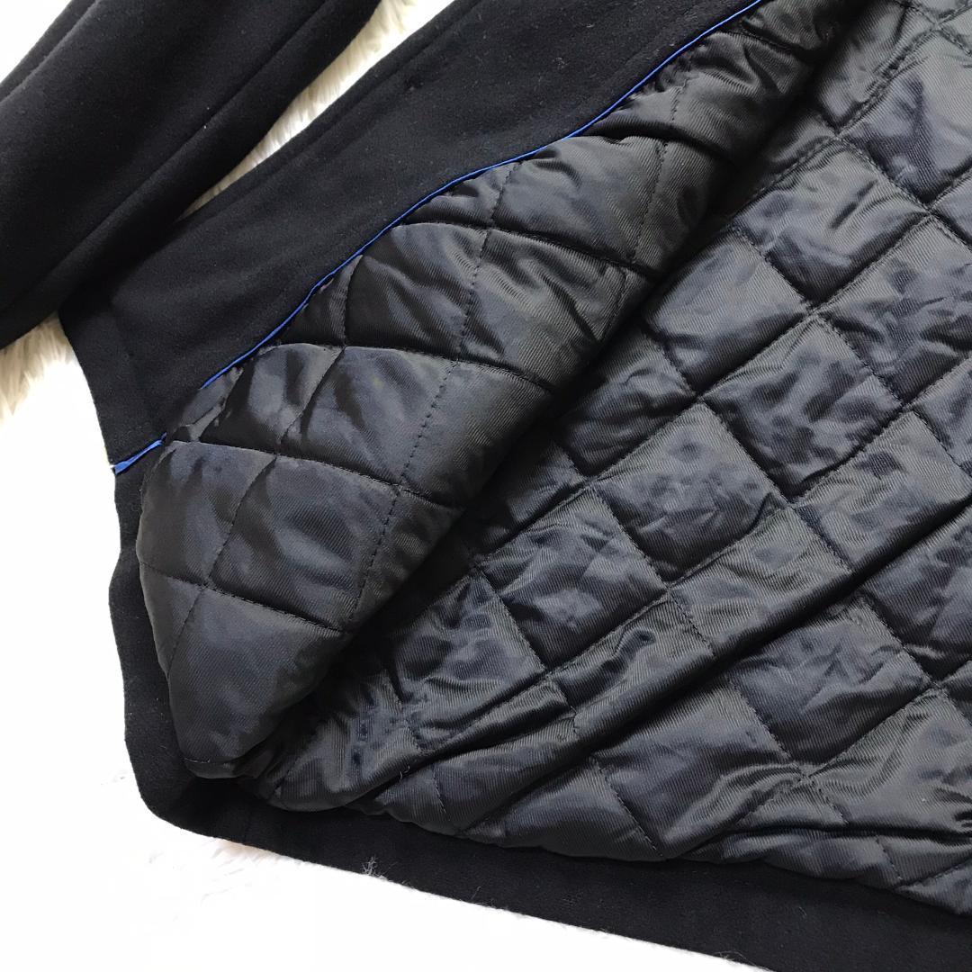 OLD GAP 00s ウールコート ナイロン混 中綿入りキルティング裏地 M