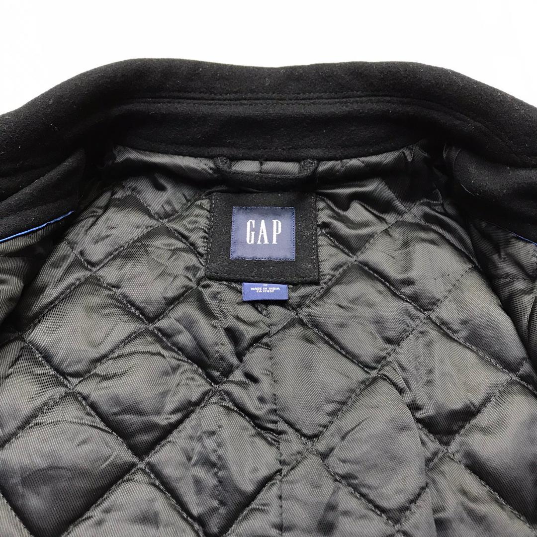 OLD GAP 00s ウールコート ナイロン混 中綿入りキルティング裏地 M