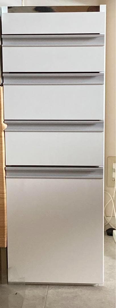 【ディノス】キッキン収納　スライドデーブル付きスキマ収納　250330-3