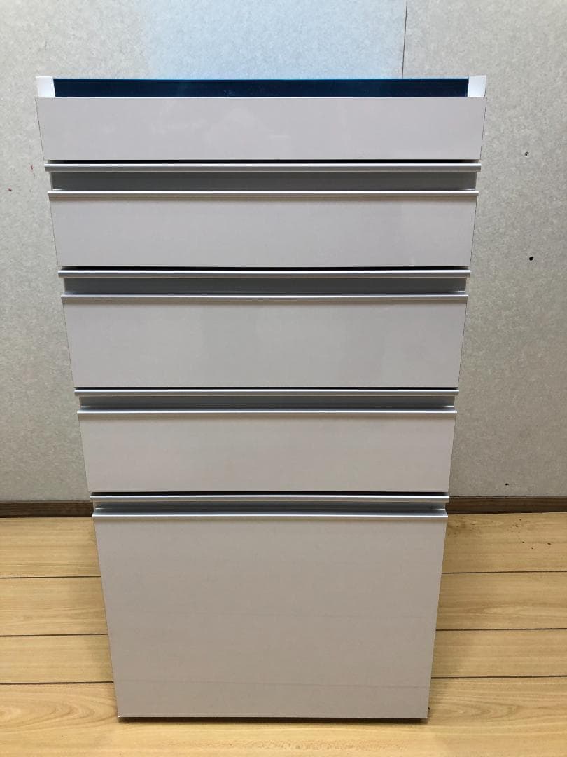 【ディノス】キッキン収納　スライドデーブル付きスキマ収納　250330-3