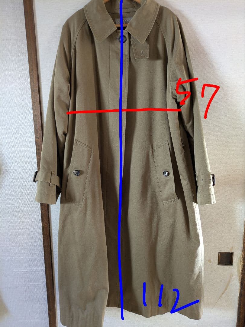 MARGARET HOWELL カーキ トレンチコート