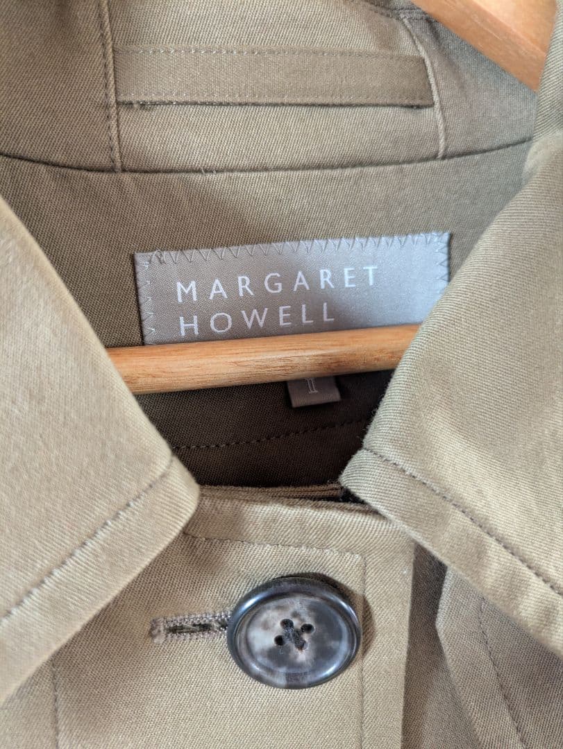 MARGARET HOWELL カーキ トレンチコート